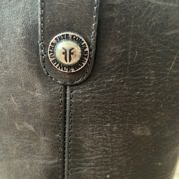 Frye | NWOB Melissa Button Lug Tall Boot in Smoke - Size US 7 - Picture 6 of 11